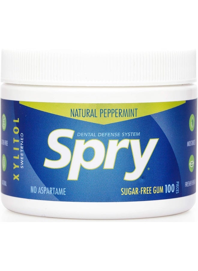 Spry Peppermint Sugar-Free Chewing Gum - Image 1